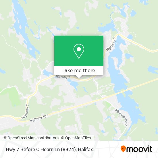 Hwy 7 Before O'Hearn Ln (8924) map