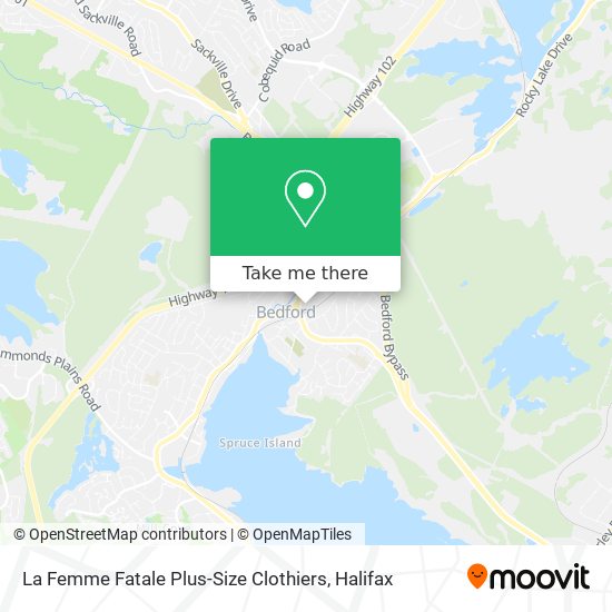 La Femme Fatale Plus-Size Clothiers map