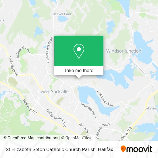 St Elizabeth Seton Catholic Church Parish map