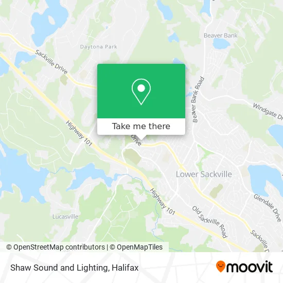 Shaw Sound and Lighting map