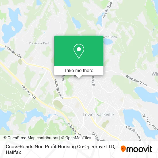 Cross-Roads Non Profit Housing Co-Operative LTD map