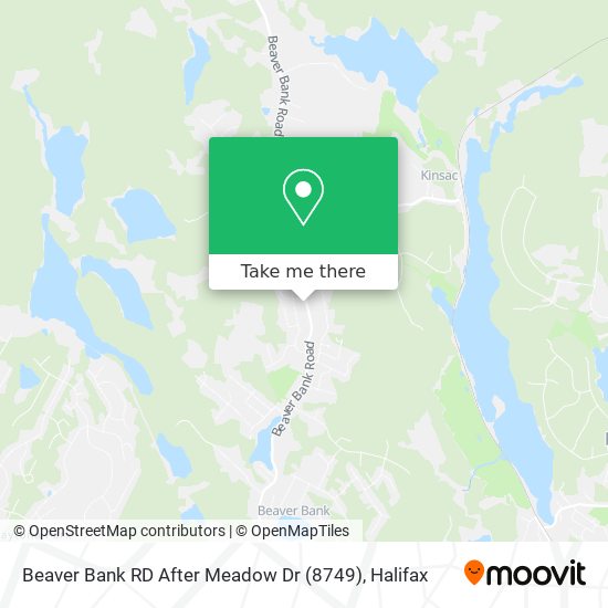 Beaver Bank RD After Meadow Dr (8749) map