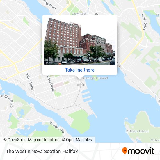 The Westin Nova Scotian map