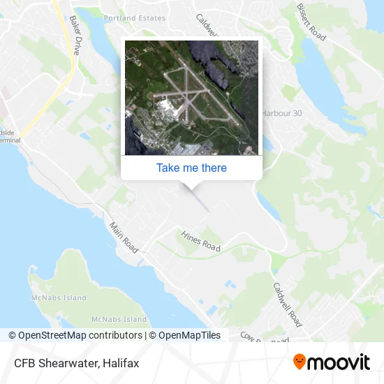 CFB Shearwater map