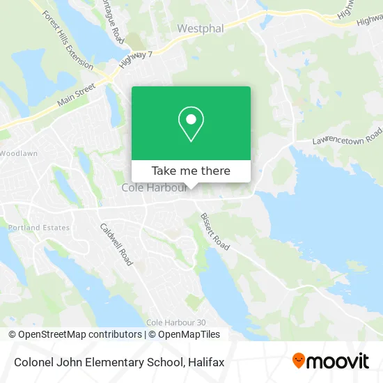 Colonel John Elementary School map