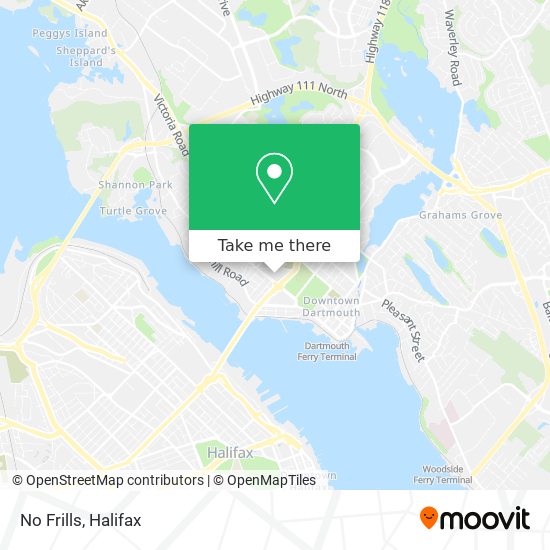 No Frills map