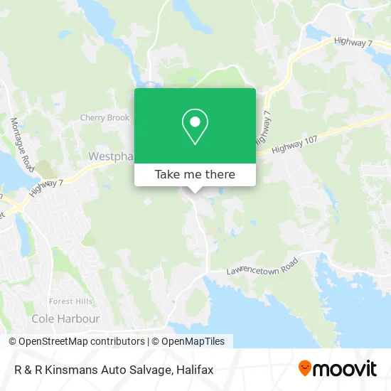 R & R Kinsmans Auto Salvage map