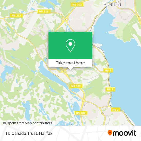 TD Canada Trust map