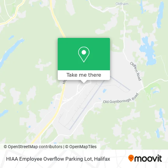 HIAA Employee Overflow Parking Lot map