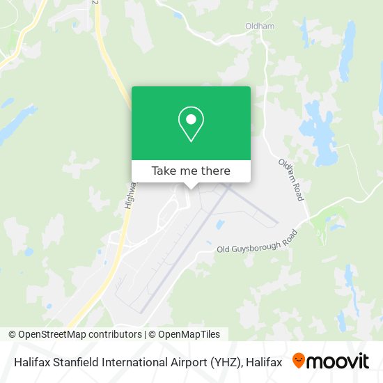 Halifax Stanfield International Airport (YHZ) map