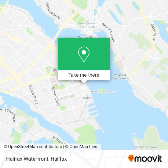 Halifax Waterfront map