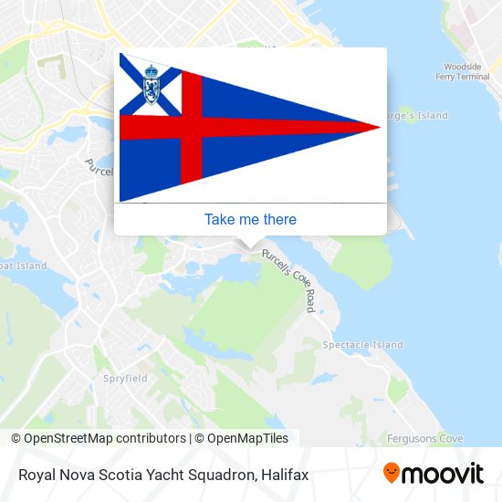 Royal Nova Scotia Yacht Squadron map