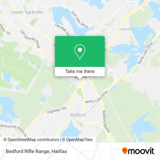 Bedford Rifle Range map