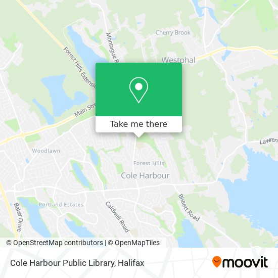 Cole Harbour Public Library map