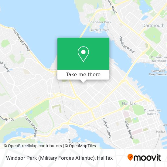 Windsor Park (Military Forces Atlantic) map