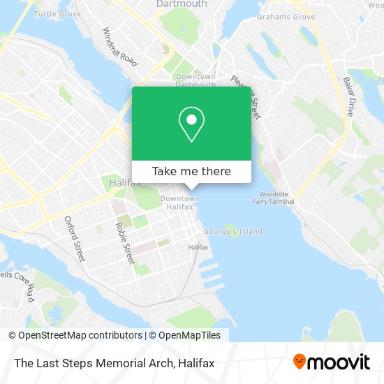 The Last Steps Memorial Arch map