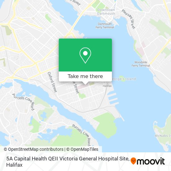 5A Capital Health QEII Victoria General Hospital Site map