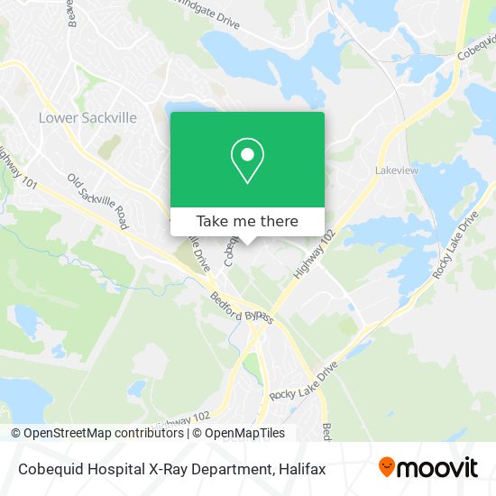Cobequid Hospital X-Ray Department map
