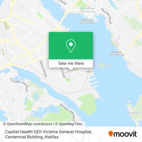 Capital Health QEII Victoria General Hospital, Centennial Building map