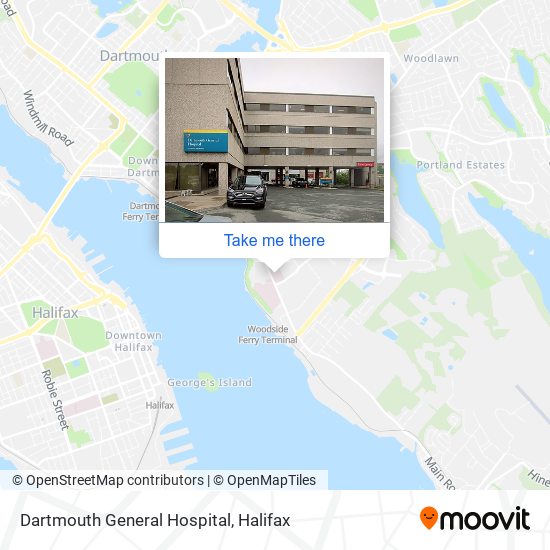 Dartmouth General Hospital map