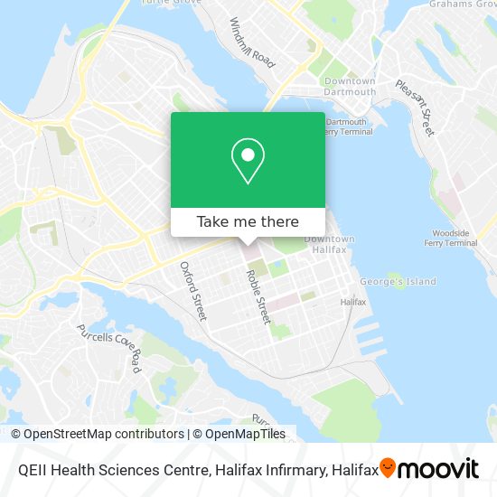 QEII Health Sciences Centre, Halifax Infirmary map