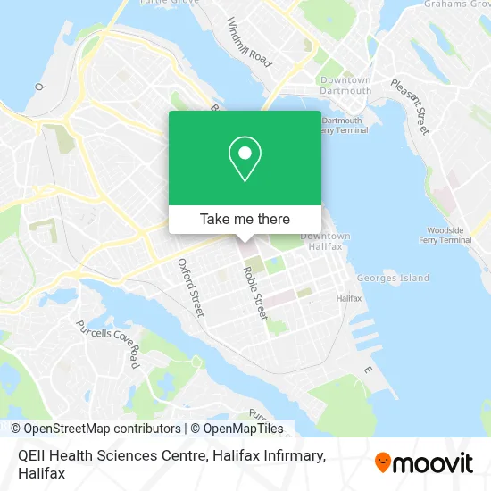 Qeii Map How to Get to QEII Health Sciences Centre, Halifax Infirmary in Halifax ...
