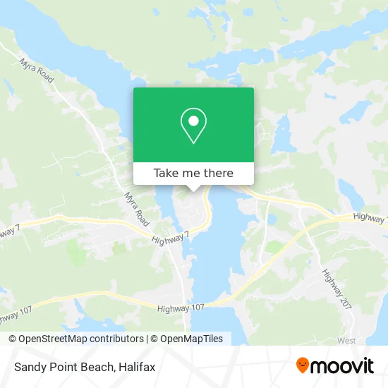 Sandy Point Beach map
