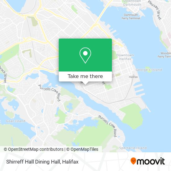 Shirreff Hall Dining Hall map