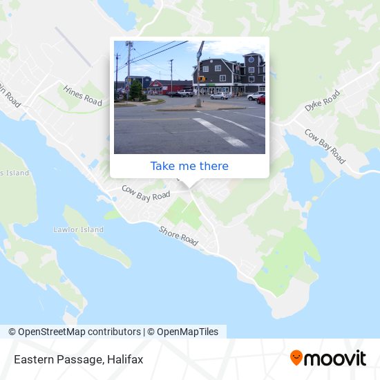 Eastern Passage map