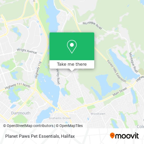 Planet Paws Pet Essentials map