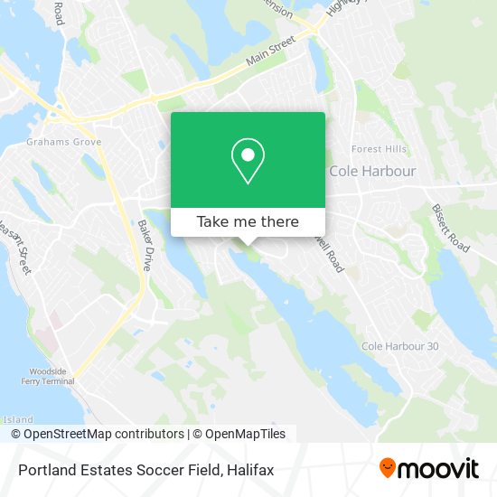 Portland Estates Soccer Field map