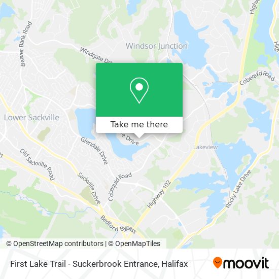 First Lake Trail - Suckerbrook Entrance plan