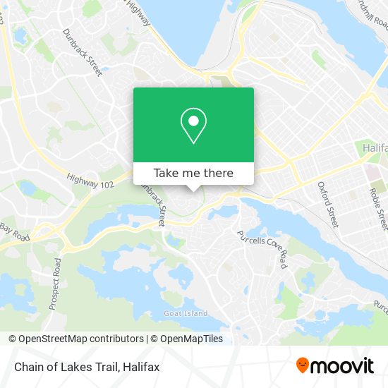 Chain of Lakes Trail map