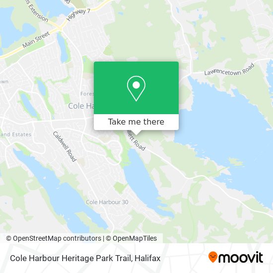 Cole Harbour Heritage Park Trail map