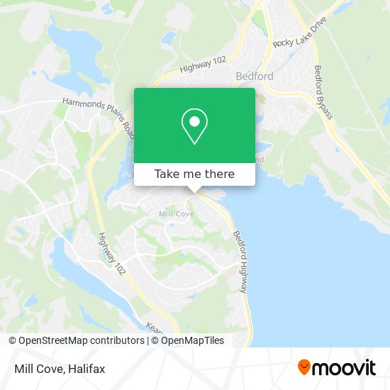 Mill Cove map