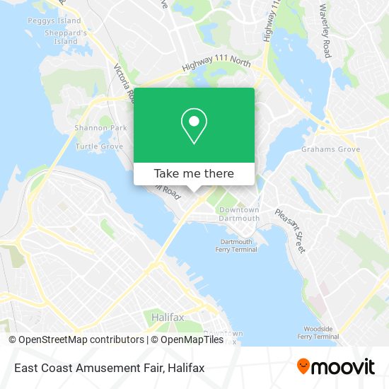 East Coast Amusement Fair map