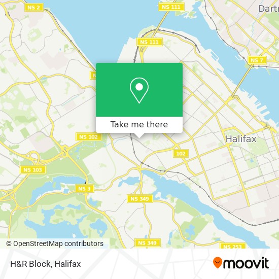 H&R Block map