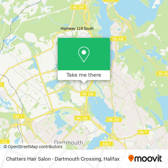 Chatters Hair Salon - Dartmouth Crossing plan