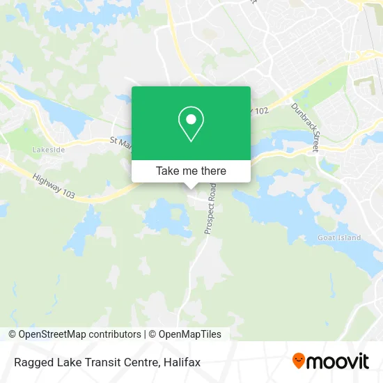 Ragged Lake Transit Centre map