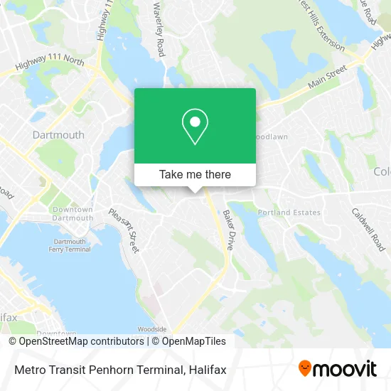 Metro Transit Penhorn Terminal map