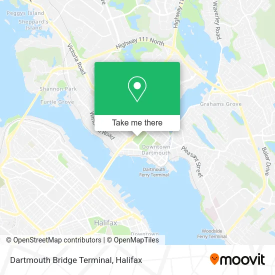 Dartmouth Bridge Terminal map