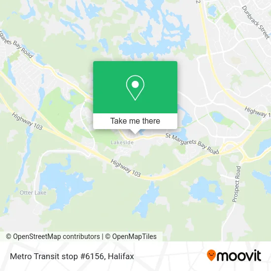 Metro Transit stop #6156 map