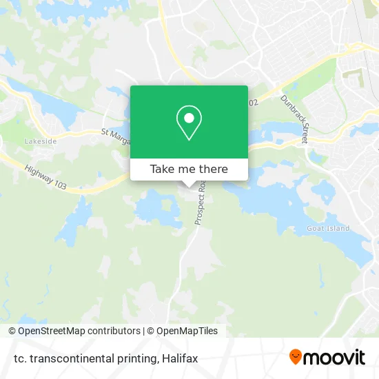 tc. transcontinental printing map