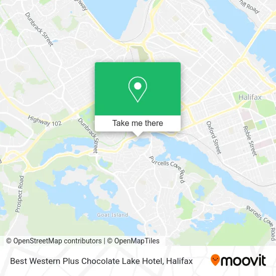 Best Western Plus Chocolate Lake Hotel map