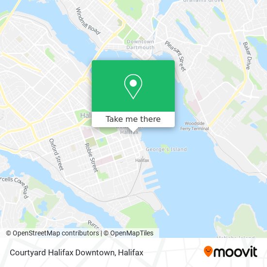 Courtyard Halifax Downtown map