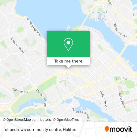st andrews community centre map