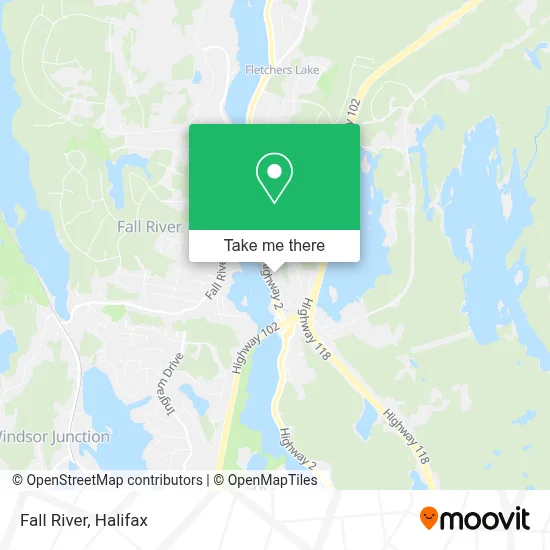 Fall River map