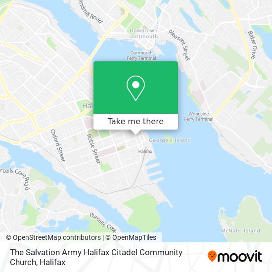 The Salvation Army Halifax Citadel Community Church map
