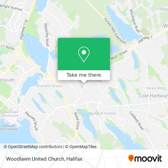 Woodlawn United Church map