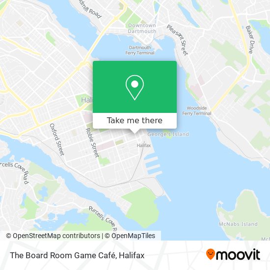 The Board Room Game Café map